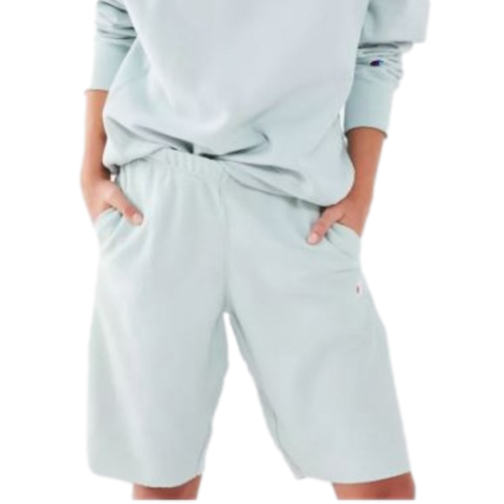 NWT! Champion & Urban Outfitters Longline Terry Short (Small) Seafoam Blue…
